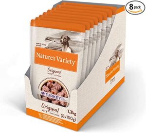 COMIDA HÚMEDA PARA PERROS. Nature's Variety Original No Grain - Paté para Perros Adultos Mini con Pollo