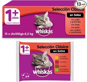 WHISKAS SELECCION CARNE COMIDA HUMEDA PARA GATOS