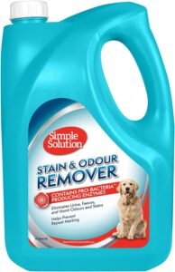 Simple Solution Removedor de Manchas y Olores para Perros, Limpiador Enzimático con Poder Limpiador Pro-Bacterias